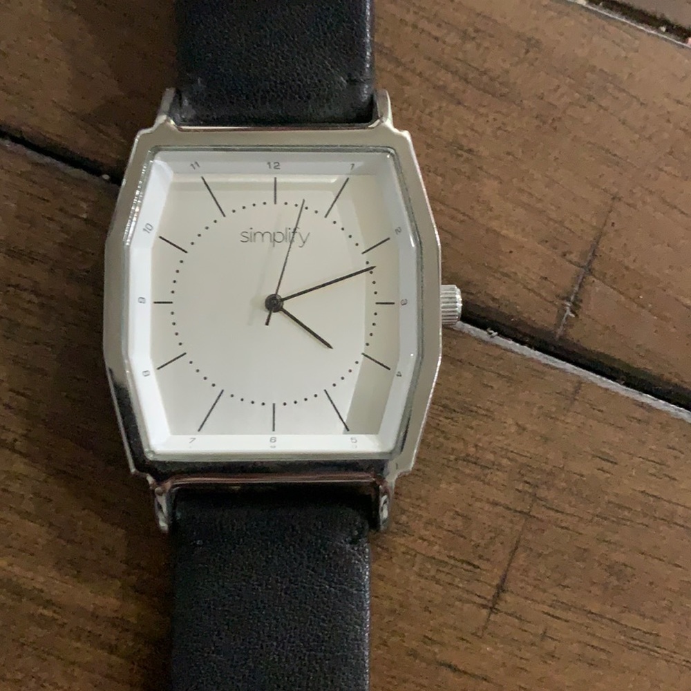 Men’s Simplify black banded watch